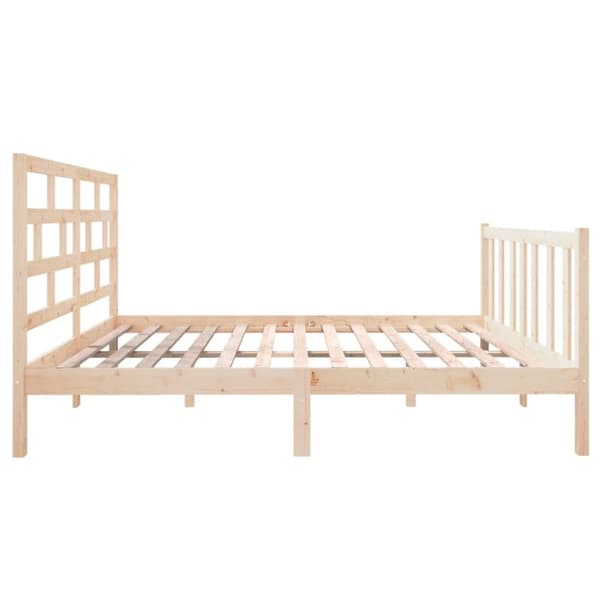 vidaXL sengeramme 140x190 cm massivt træ - Senge & sengeramme