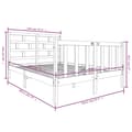 Miniatyrbillede 10 af 10: vidaXL sengeramme 140x190 cm massivt træ -  Senge & sengeramme