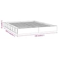 Miniatyrbillede 9 af 9: vidaXL sengeramme 120x200 cm massivt træ hvid -  Senge & sengeramme