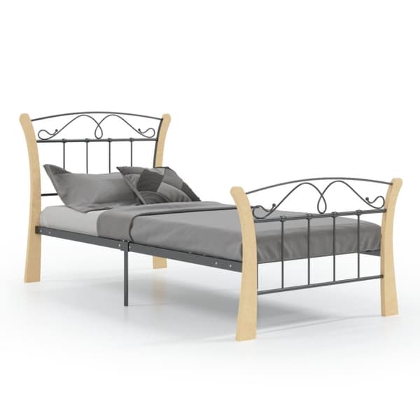vidaXL sengestel 90x200 cm metal sort - Senge & sengeramme