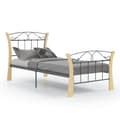 Miniatyrbillede 3 af 8: vidaXL sengestel 90x200 cm metal sort -  Senge & sengeramme