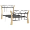 Miniatyrbillede 4 af 8: vidaXL sengestel 90x200 cm metal sort -  Senge & sengeramme