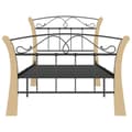 Miniatyrbillede 5 af 8: vidaXL sengestel 90x200 cm metal sort -  Senge & sengeramme
