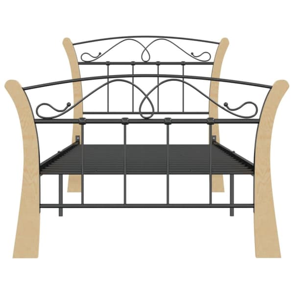 vidaXL sengestel 90x200 cm metal sort -  Senge & sengeramme