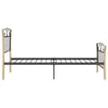 Miniatyrbillede 6 af 8: vidaXL sengestel 90x200 cm metal sort -  Senge & sengeramme