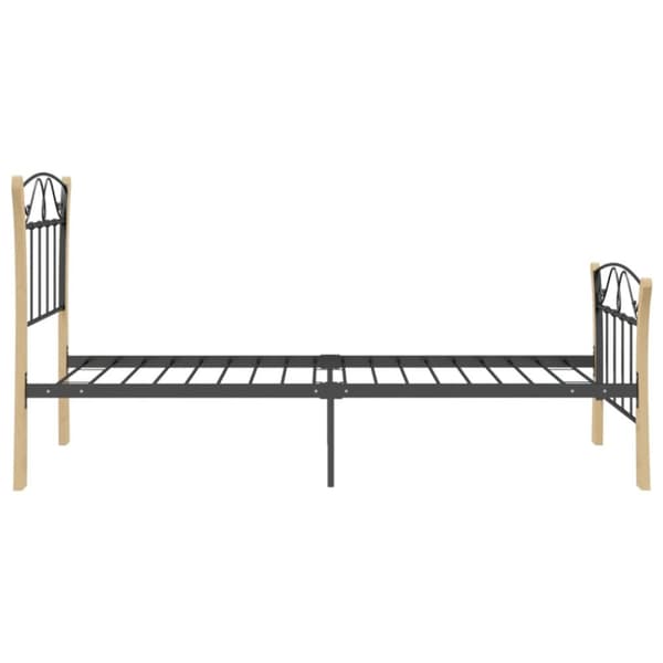 vidaXL sengestel 90x200 cm metal sort -  Senge & sengeramme
