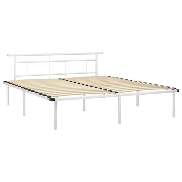 vidaXL Sängynrunko valkoinen metalli 180x200 cm - Sängyt & sängynrungot