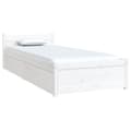 Miniatyrbillede 4 af 7: vidaXL sengeramme med skuffer 75x190 cm Small Single hvid -  Senge & sengeramme