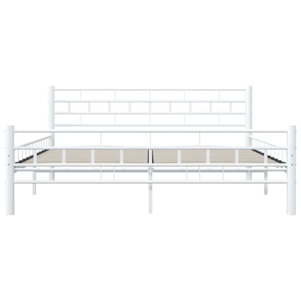 vidaXL sengestel 160 x 200 cm metal hvid - Senge & sengeramme