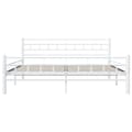 Miniatyrbillede 6 af 11: vidaXL sengestel 160 x 200 cm metal hvid -  Senge & sengeramme