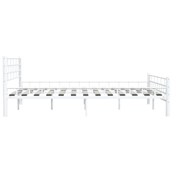 vidaXL sengestel 160 x 200 cm metal hvid - Senge & sengeramme