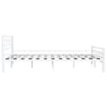 Miniatyrbillede 7 af 11: vidaXL sengestel 160 x 200 cm metal hvid -  Senge & sengeramme