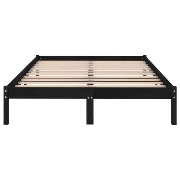 vidaXL Sängynrunko musta täysi mänty 200x200 cm -  Sängyt & sängynrungot