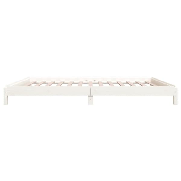 vidaXL Pinottava sänky valkoinen 80x200 cm täysi mänty -  Sängyt & sängynrungot