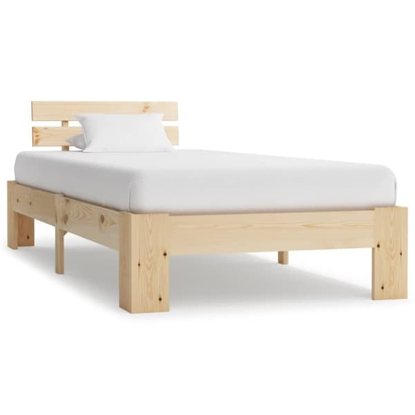 vidaXL sengestel massivt fyrretræ 100 x 200 cm - Senge & sengeramme