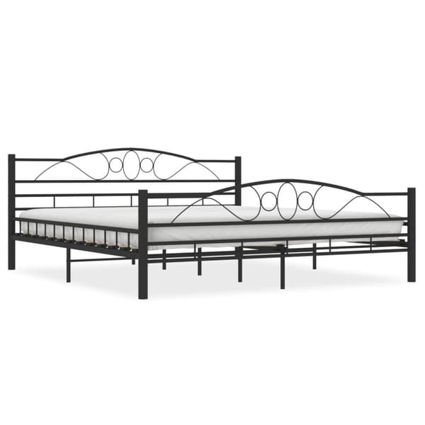 vidaXL sengestel 180 x 200 cm stål sort -  Senge & sengeramme
