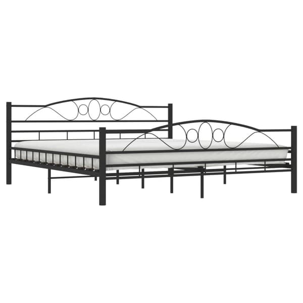 vidaXL sengestel 180 x 200 cm stål sort - Senge & sengeramme