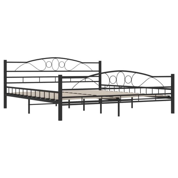 vidaXL sengestel 180 x 200 cm stål sort - Senge & sengeramme