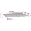 Miniatyrbillede 9 af 9: vidaXL sengeramme 180x200 cm massivt fyrretræ -  Senge & sengeramme