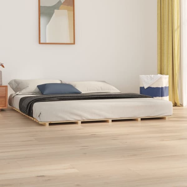 vidaXL sengeramme 180x200 cm massivt fyrretræ -  Senge & sengeramme