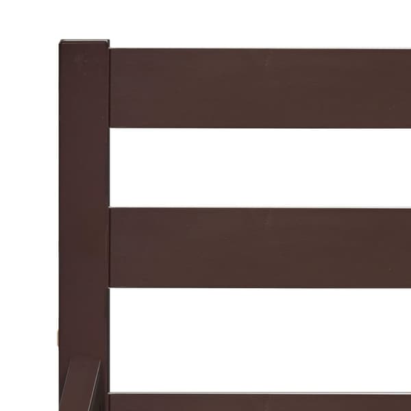 vidaXL sengestel massivt fyrretræ 160 x 200 cm mørkebrun -  Senge & sengeramme