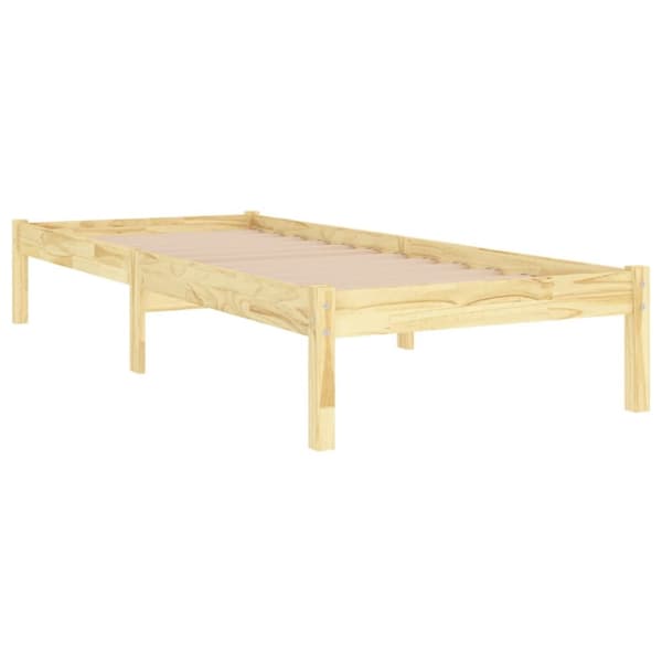 vidaXL Sängram massiv furu 100x200 cm - Sängar & sängramar