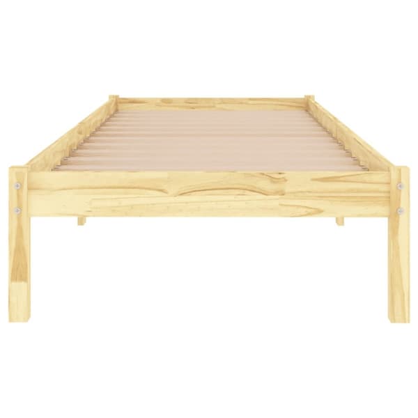 vidaXL Sängram massiv furu 100x200 cm -  Sängar & sängramar