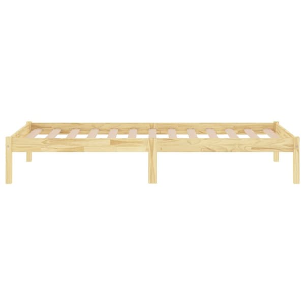 vidaXL Sängram massiv furu 100x200 cm - Sängar & sängramar