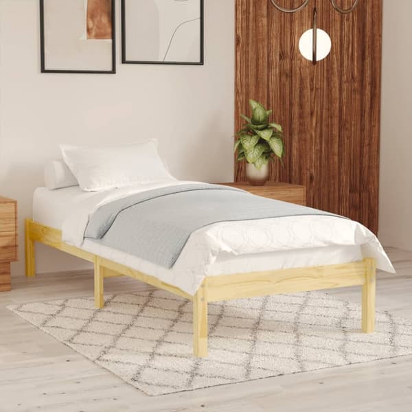 vidaXL sengeramme 100x200 cm massivt fyrretræ -  Senge & sengeramme