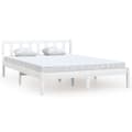 Pikkukuva 3 / 10: vidaXL Sängynrunko valkoinen täysi mänty 135x190 cm Double -  Sängyt & sängynrungot