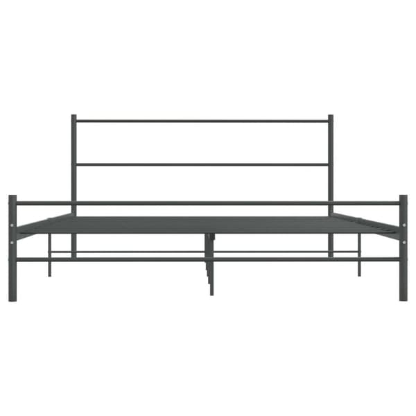 vidaXL sengestel 140 x 200 cm metal grå - Senge & sengeramme