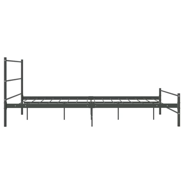 vidaXL sengestel 140 x 200 cm metal grå - Senge & sengeramme