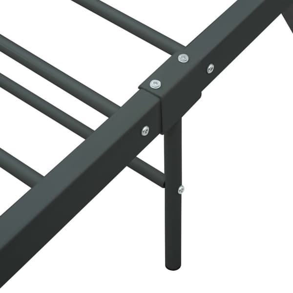vidaXL sengestel 140 x 200 cm metal grå - Senge & sengeramme