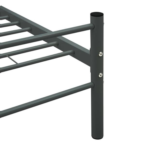 vidaXL sengestel 140 x 200 cm metal grå - Senge & sengeramme