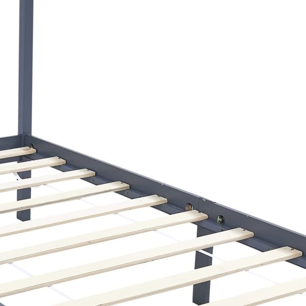 vidaXL Pylvässänky harmaa täysi mänty 100x200 cm -  Sängyt & sängynrungot