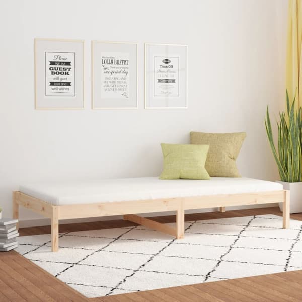 vidaXL Dagbädd 80x200 cm massiv furu - Sängar & sängramar