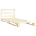Miniatyrbillede 3 af 8: vidaXL palleseng massivt fyrretræ 100 x 200 cm -  Senge & sengeramme