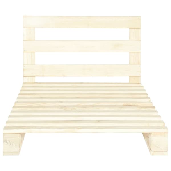 vidaXL palleseng massivt fyrretræ 100 x 200 cm - Senge & sengeramme