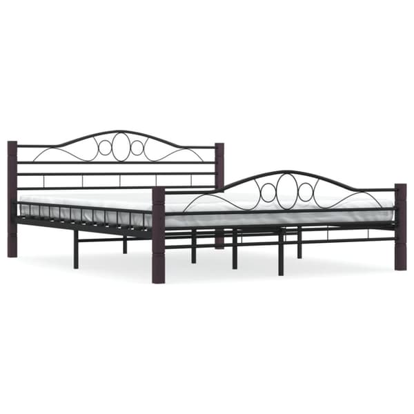 vidaXL sengestel sort metal 160 x 200 cm -  Senge & sengeramme