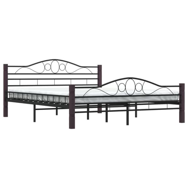 vidaXL sengestel sort metal 160 x 200 cm - Senge & sengeramme