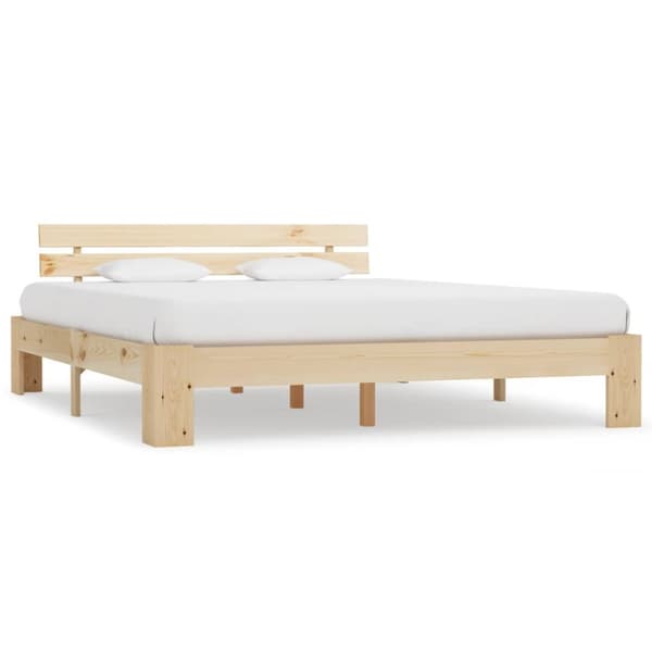 vidaXL sengestel massivt fyrretræ 160 x 200 cm -  Senge & sengeramme