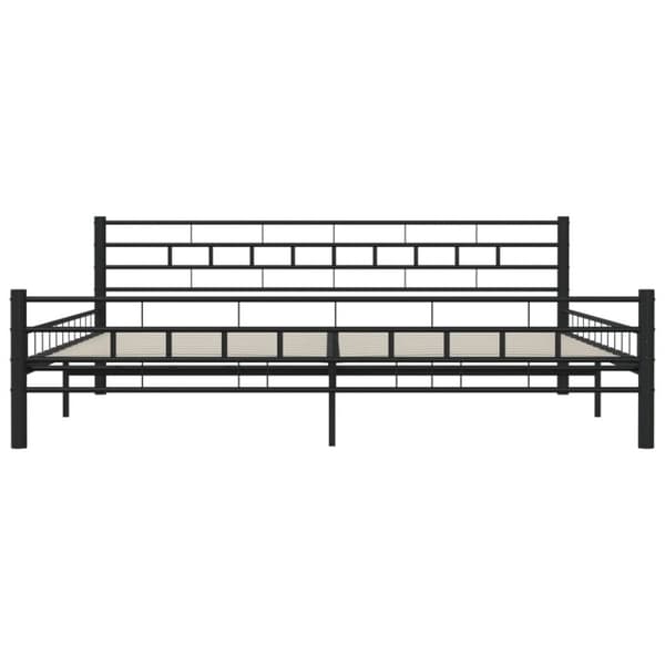 vidaXL Sängynrunko musta teräs 200x200 cm - Sängyt & sängynrungot