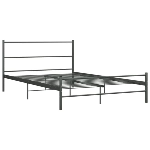 vidaXL sengestel 160 x 200 cm metal grå - Senge & sengeramme