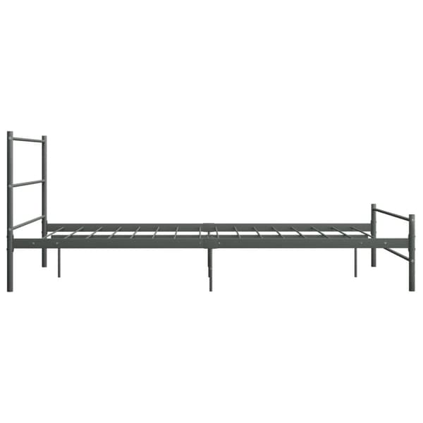 vidaXL sengestel 160 x 200 cm metal grå - Senge & sengeramme