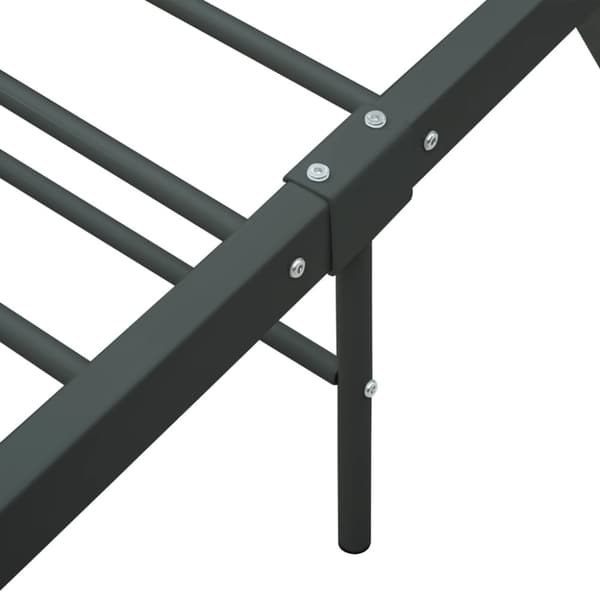 vidaXL sengestel 160 x 200 cm metal grå - Senge & sengeramme