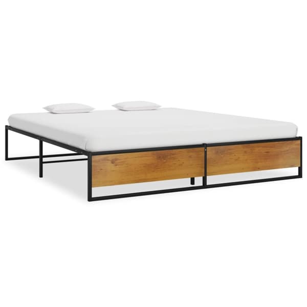 vidaXL sengestel 200x200 cm metal sort - Senge & sengeramme