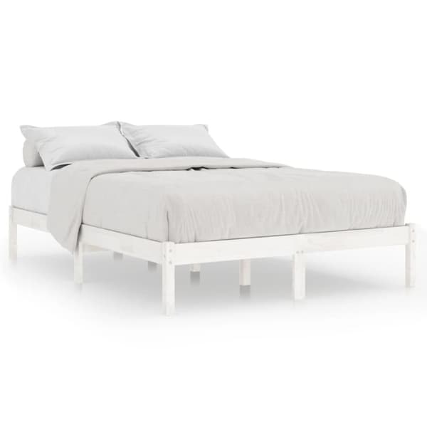 vidaXL Sängram vit massivt trä 180x200 cm -  Sängar & sängramar
