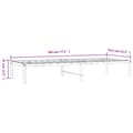 Miniatyrbillede 8 af 8: vidaXL sengeramme 75x190 cm metal sort -  Senge & sengeramme