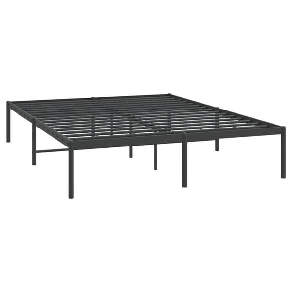 vidaXL Metallinen sängynrunko musta 150x200 cm -  Sängyt & sängynrungot