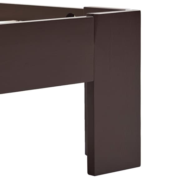 vidaXL Sängram mörkbrun massiv furu 90x200 cm - Sängar & sängramar